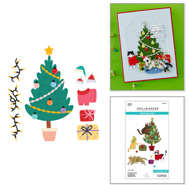 Spellbinders Christmas Cats Accessories Dies