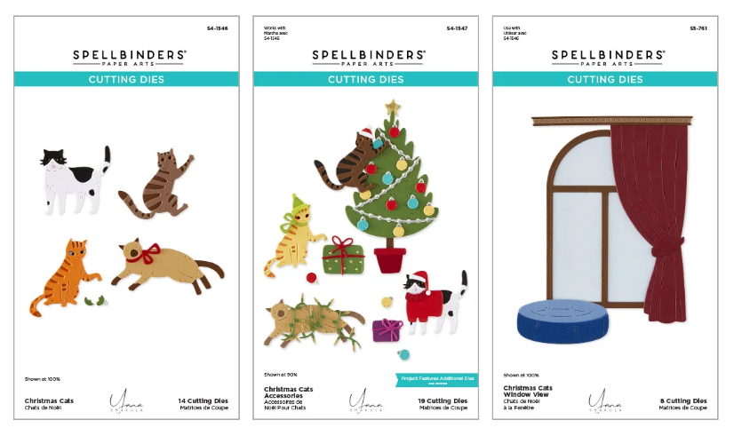 Spellbinders Christmas Cats Die Bundle