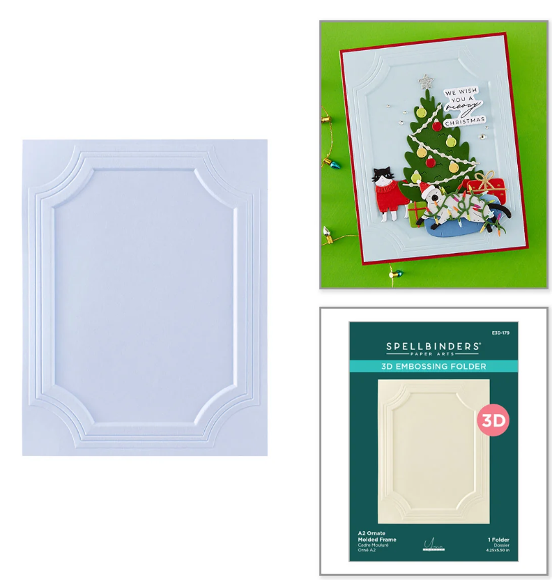 Spellbinders A2 Ornate Molded Frame Embossing Folder