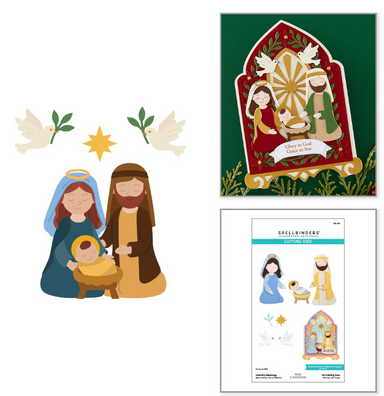 Spellbinders Nativity Blessings Die