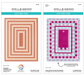 Spellbinders Color Block Accent Rectangles Die Bundle