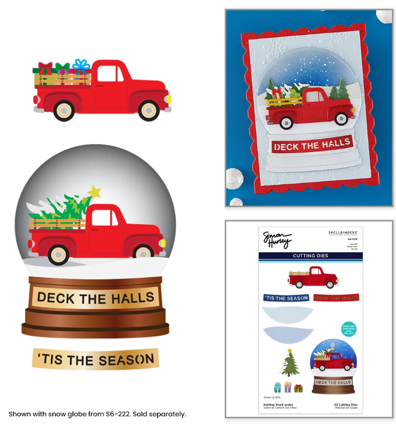 Spellbinders Holiday Truck Scene Die