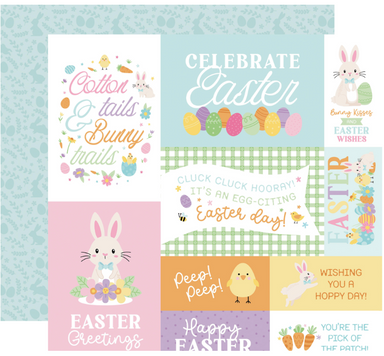 Echo Park Easter Basket Multi Journaling Cards 12X12 Paper