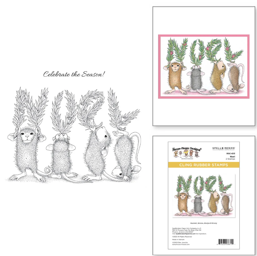 Spellbinders House Mouse Noel Stamp