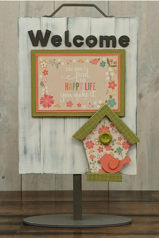 Foundations Decor May Birdhouse For Welcome Sign