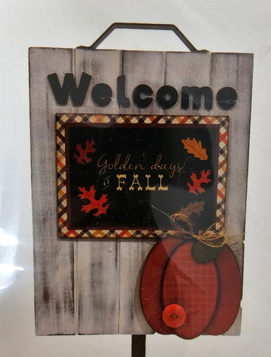 Foundations Decor Welcome Sign Pumpkin