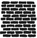 The Crafters Workshop Mini Bricks 6X6 Stencil