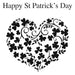 The Crafter's Workshop 6X6 Shamrock Heart Stencil