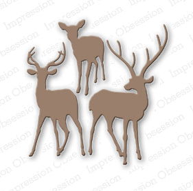 Impression Obsession Deer Trio Die