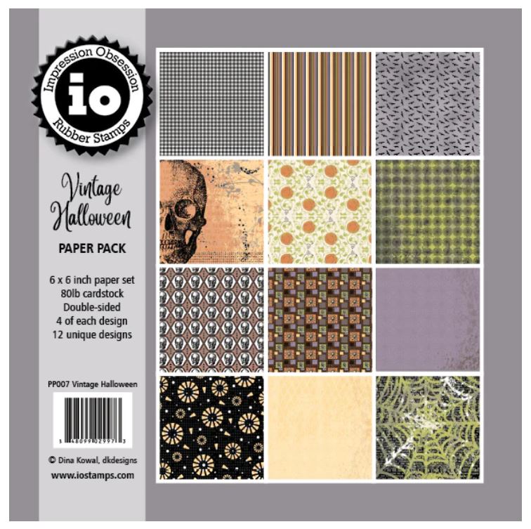 Impression Obsession Vintage Halloween 6X6 Paper Pack