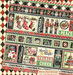 Graphic 45 Merry-full Greetings Borders 12X12 Paper