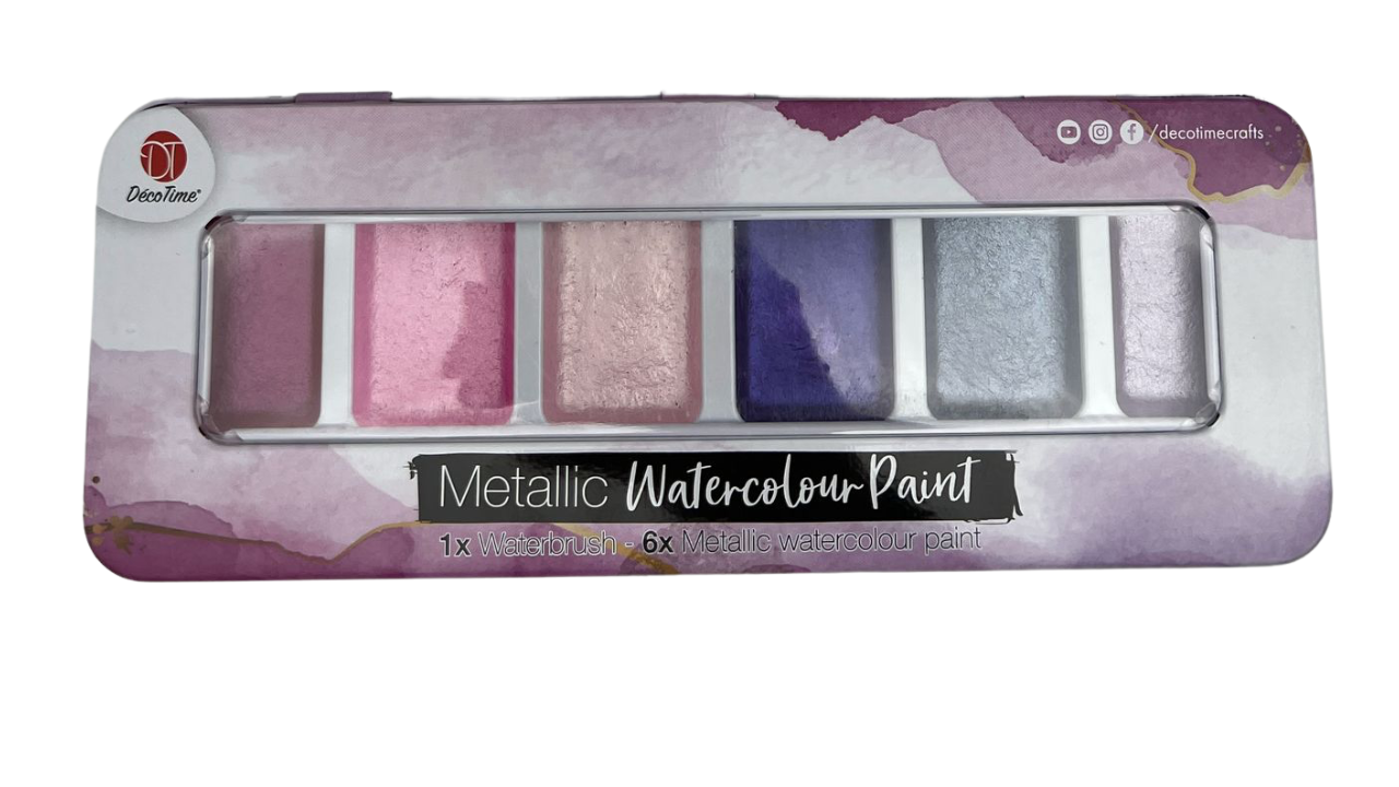 Decotime Water Colour Paint Orchid Bloom Set