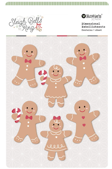 Spellbinders Rosie's Studio Gingerbread Acetate Stickers