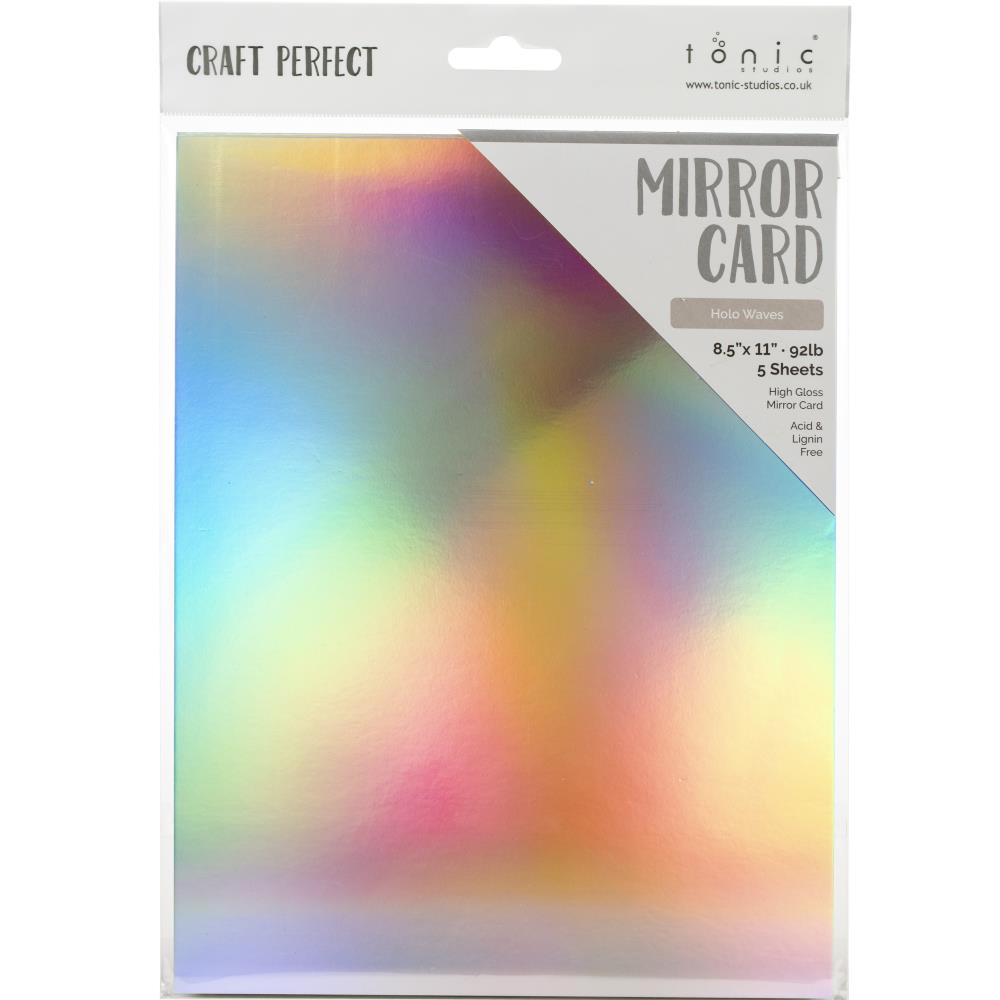 Tonic Craft Perfect Holo Waves Mirror Cardstock