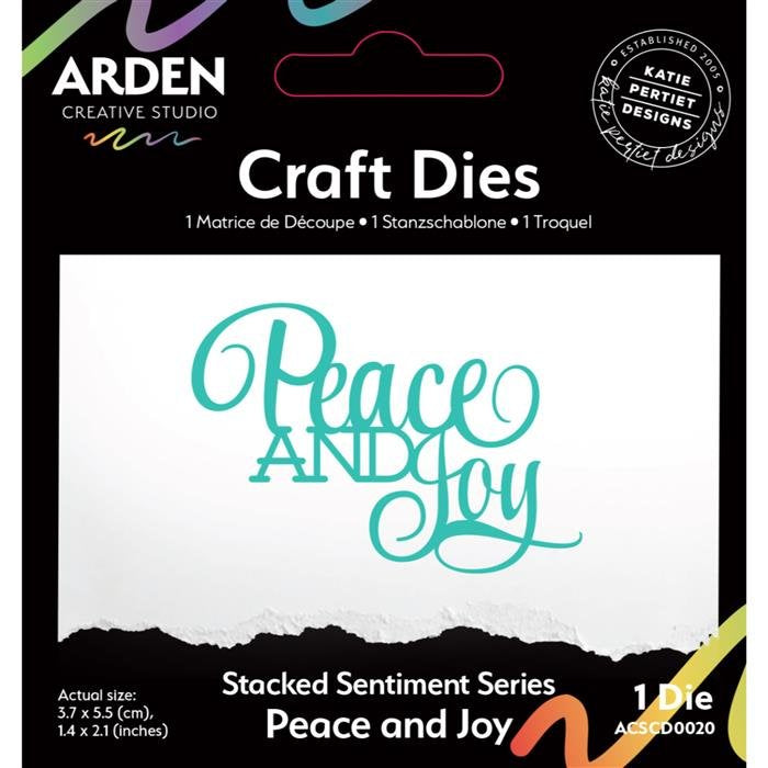 Arden Creative Stacked Peace and Joy Die
