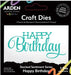 Arden Creative Stacked Happy Birthday Die