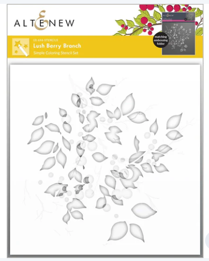 Altenew Lush Berry Branch Stencils