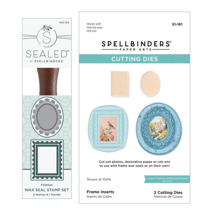 Spellbinders Frames Wax Seal Stamp and Die Bundle