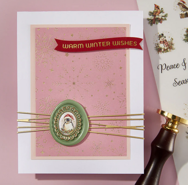 Spellbinders Frames Wax Seal Stamp and Die Bundle