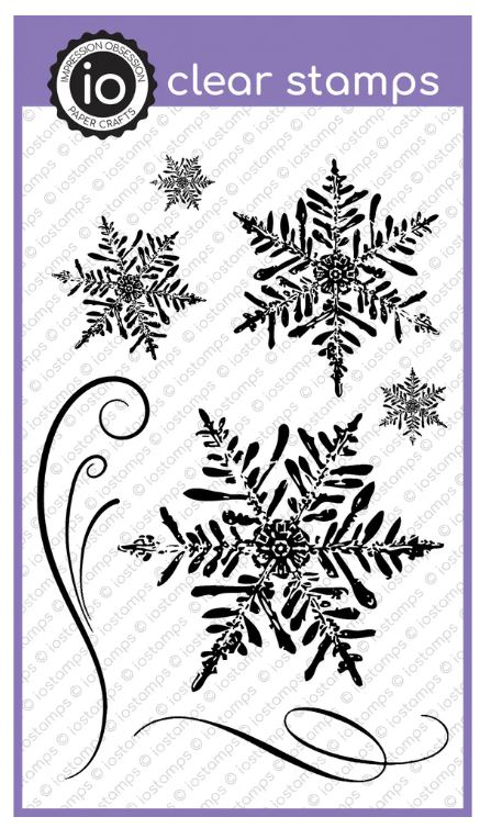 Impression Obsession Snowfall Clear Stamp Set