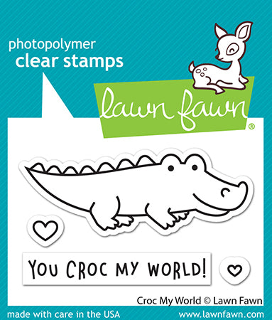 Lawn Fawn Crock My World Stamp/Die Bundle