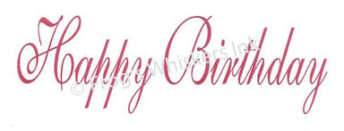 Frog's Whiskers Stamps Happy Birthday Script