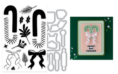 Hero Arts Candy Cane Swag Stamp & Die