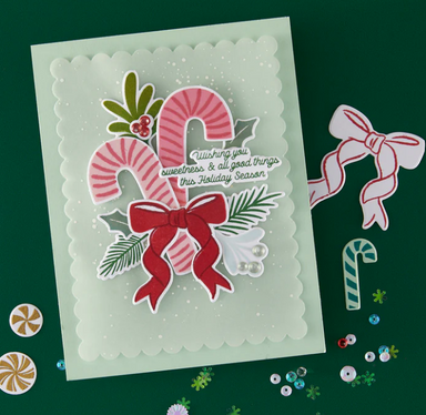 Hero Arts Candy Cane Swag Stamp & Die