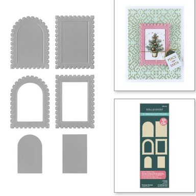 Spellbinders Postage stamps 3D Emboss and Cut Folder