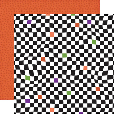Echo Park Ghosts & Goblins October Checkers 12X12 Paper