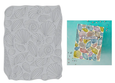 Hero Arts Scattered Shells Letterpress + Foil Plate