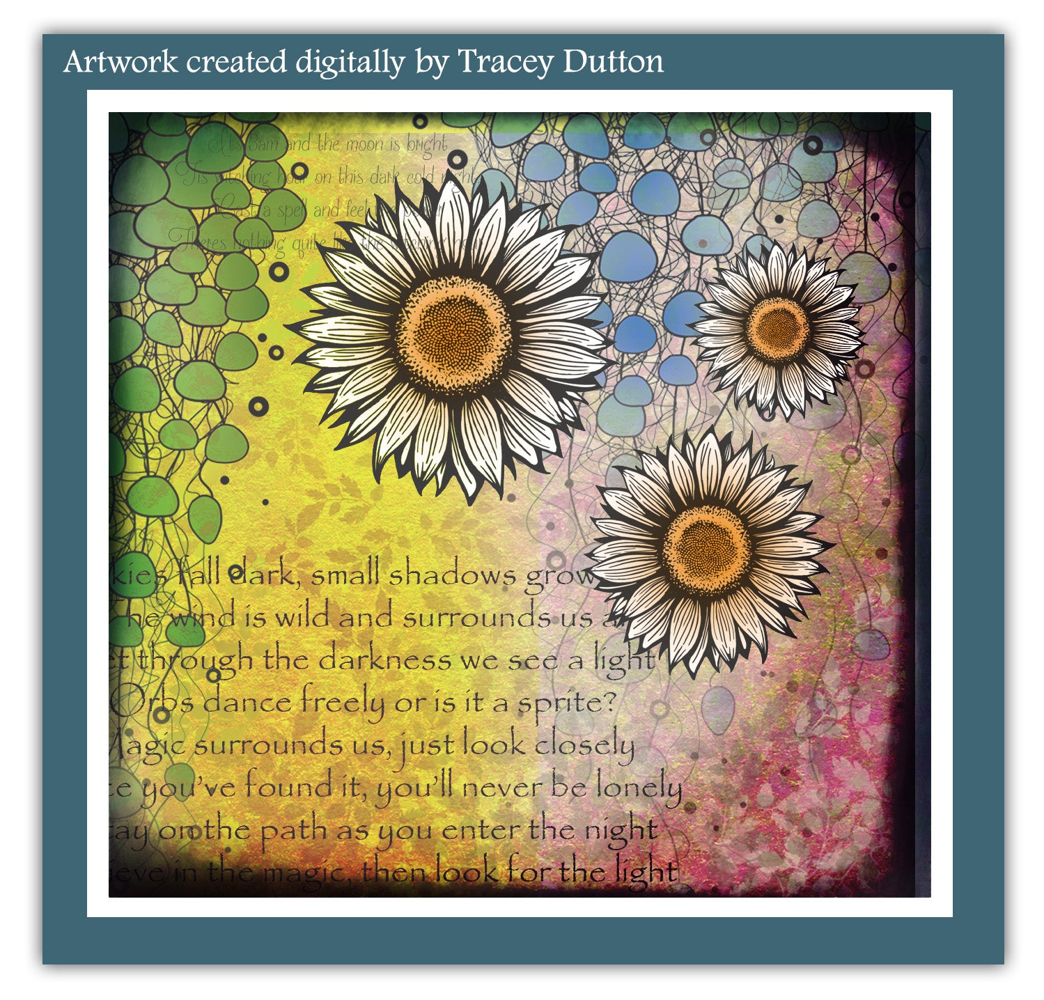 Lavinia Sunflower Heads Clear Stamp