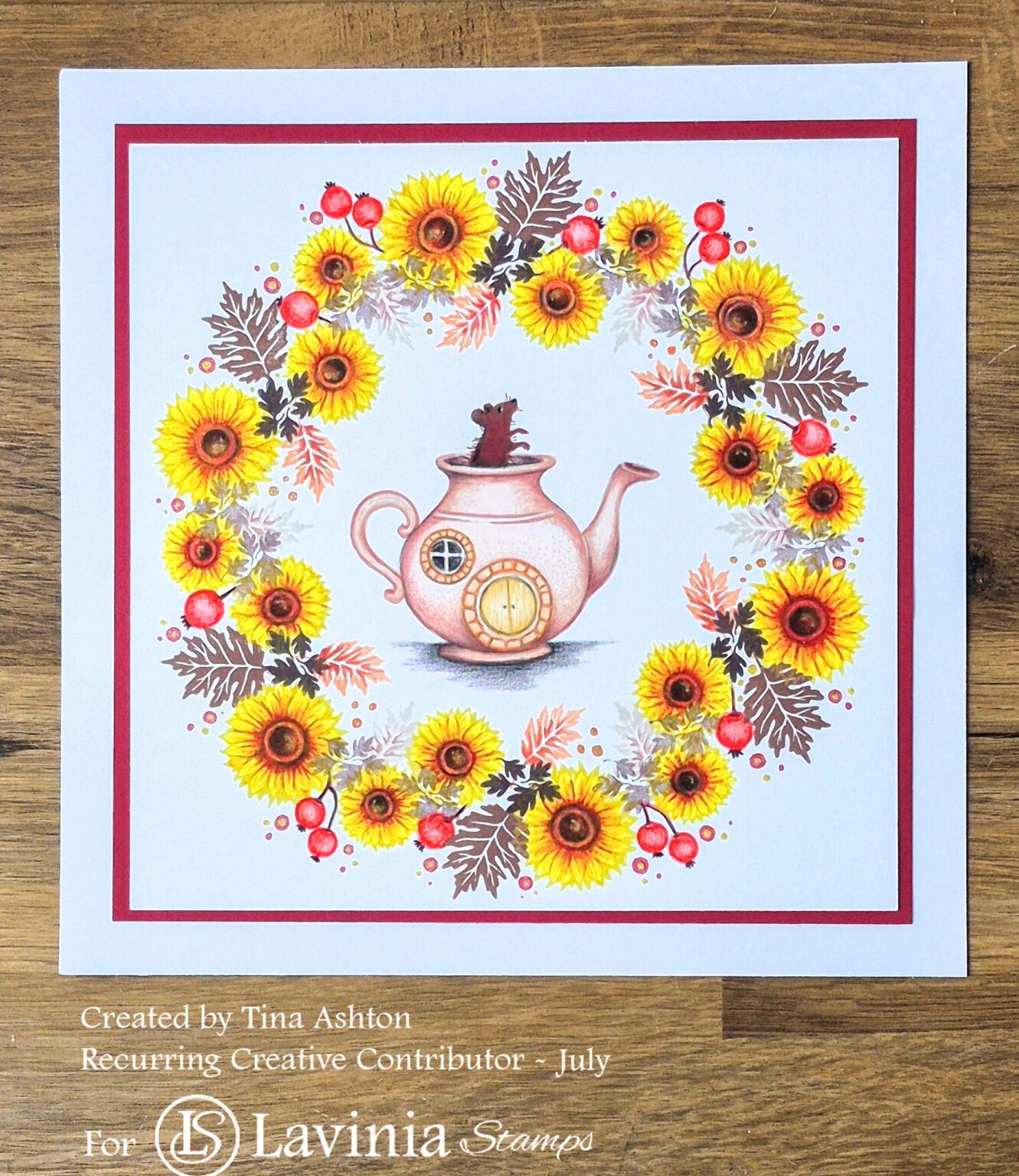 Lavinia Teapot Cottage Clear Stamp