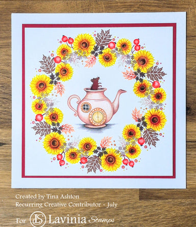 Lavinia Teapot Cottage Clear Stamp