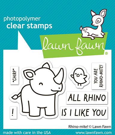 Lawn Fawn Rhino-mite! Stamp