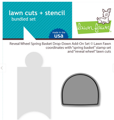 Lawn Fawn Reveal Wheel Spring Basket Drop Down Add On Set