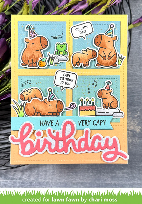 Lawn Fawn Capybaras! Clear Stamp