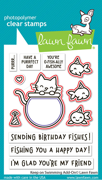 Lawn Fawn Keep On Swimming Add On Dies