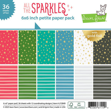 Lawn Fawn All the Sparkles 6X6 Petite Paper Pack