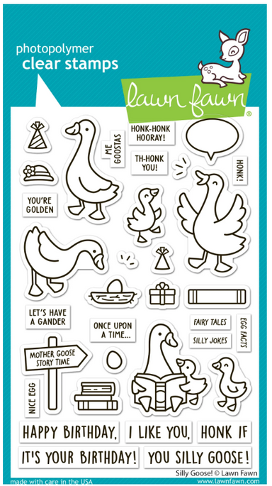 Lawn Fawn Silly Goose! Clear Stamp Set