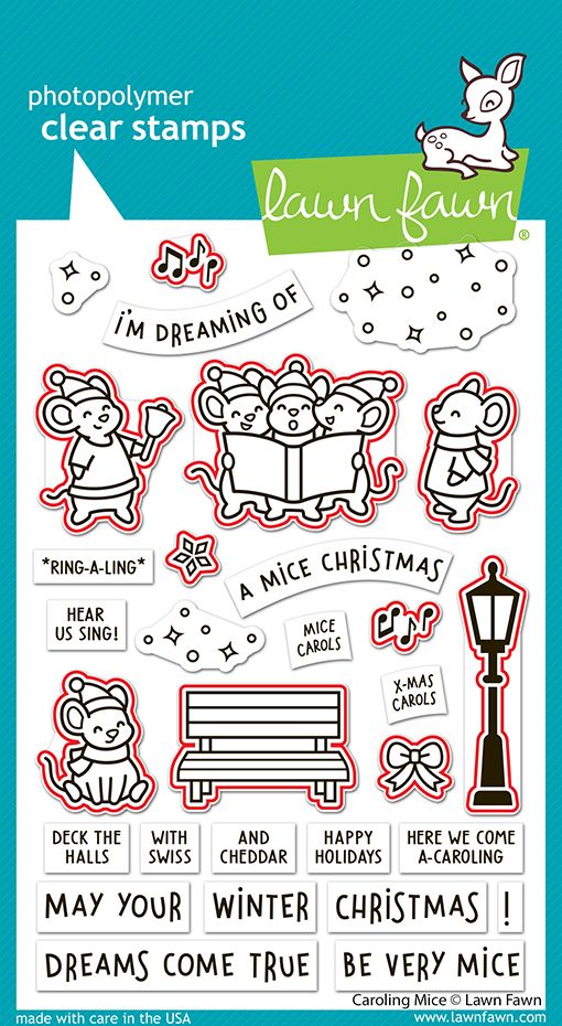 Lawn Fawn Caroling Mice Dies