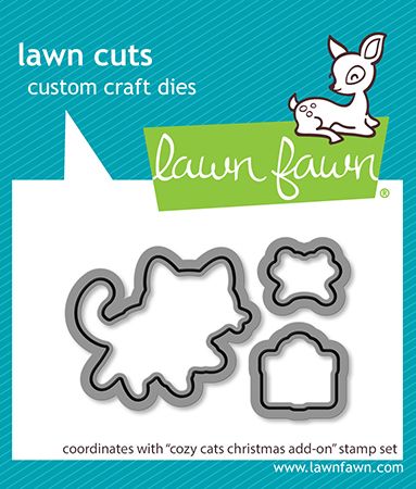 Lawn Fawn Cozy Cats Christmas Add On Die