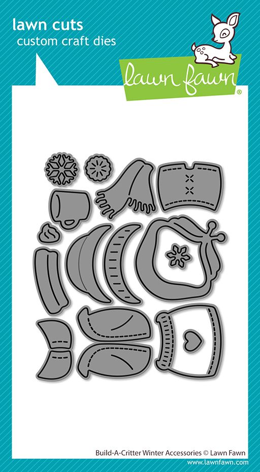 Lawn Fawn Build A Critter Winter Accessories Dies