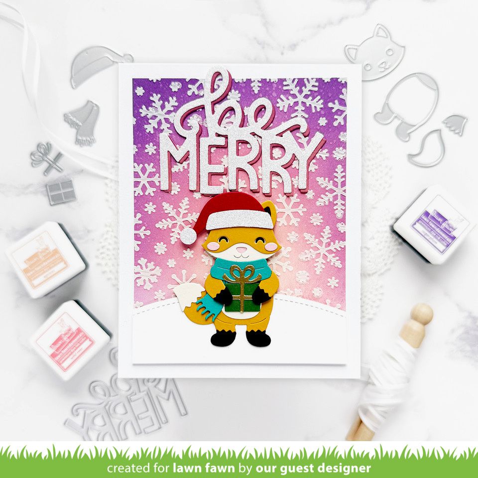 Lawn Fawn Build A Critter Christmas Accessories Dies