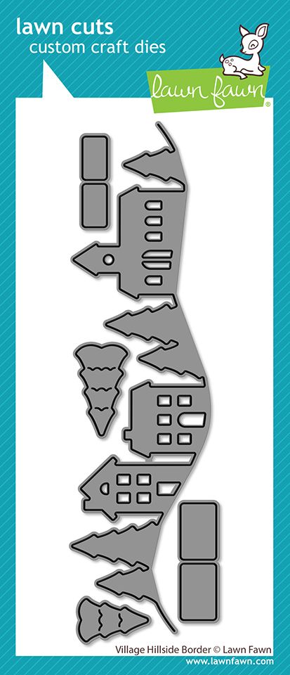 Lawn Fawn Village Hillside Border Die