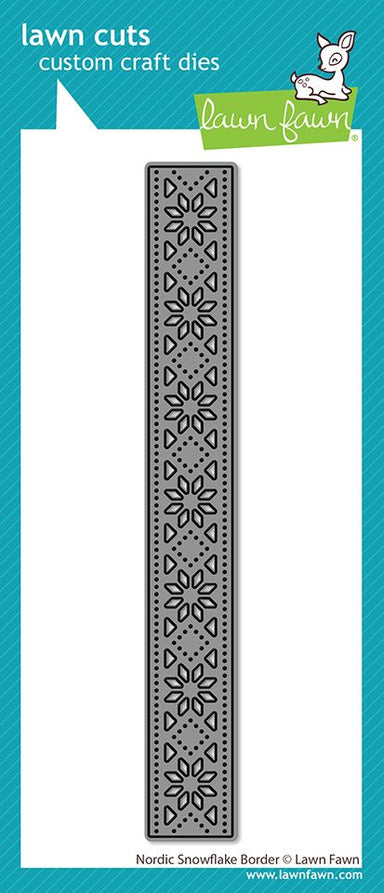 Lawn Fawn Nordic Snowflake Border Die
