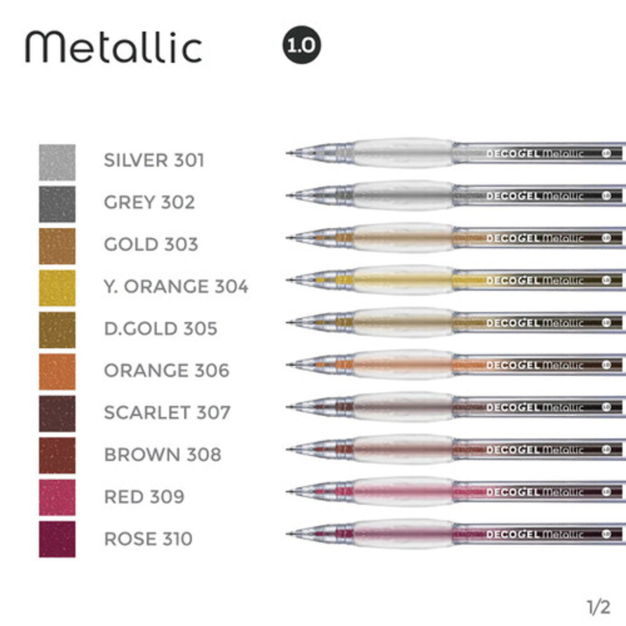 Karin DecoGel Metallic Pen Set