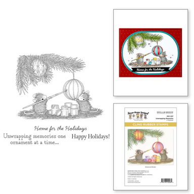 Spellbinders Unwrapping Memories House Mouse Stamp