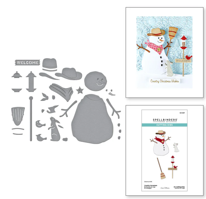 Spellbinders Country Snowman Die