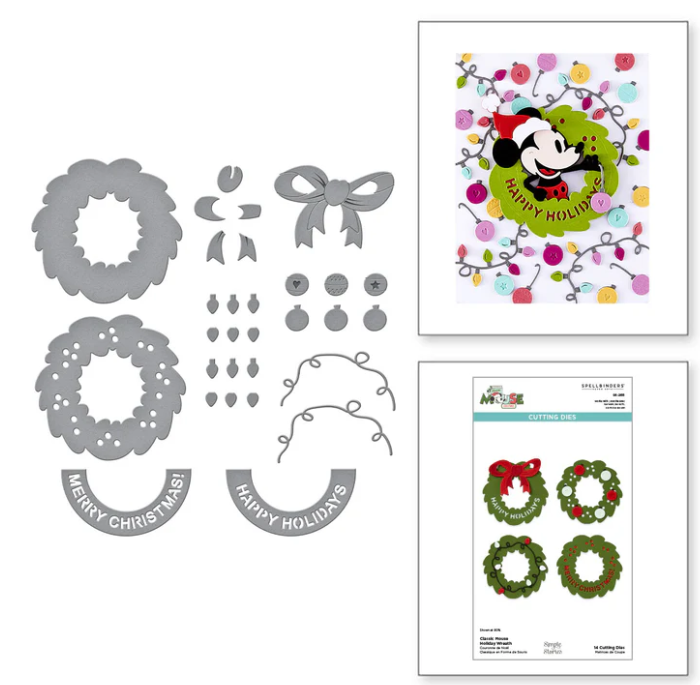 Spellbinders Classic Mouse Holiday Wreath Dies